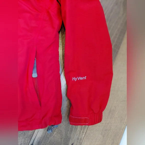 The North Face Vibrant Red Jacket with Gray Details - Picture 7 of 14